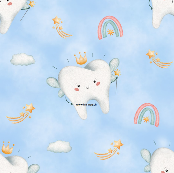 1280 Zahnfee Blau ALLOVERPRINT