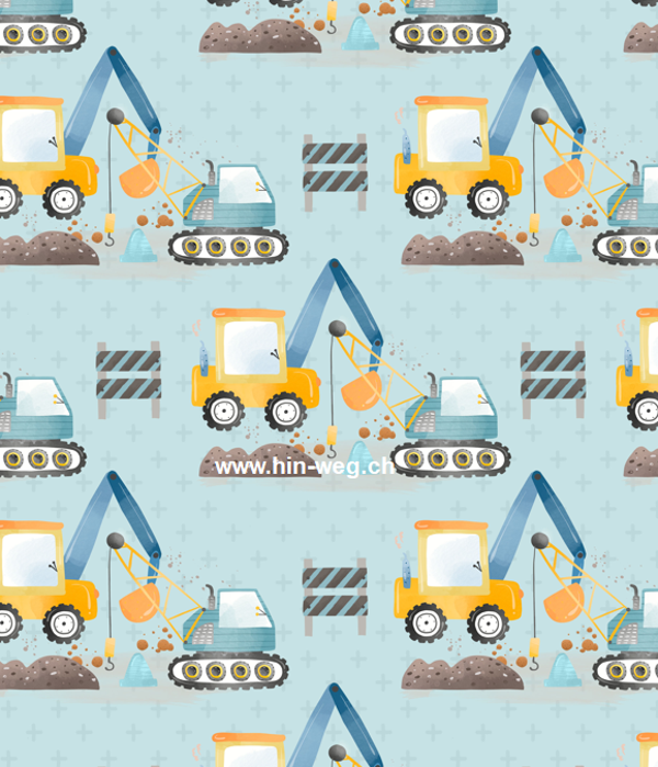 1553 Bagger blau ALLOVERPRINT