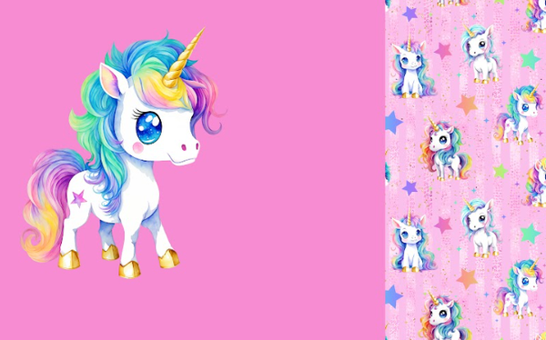 160 Einhorn 1 Pink PANEL MIT KOMBI