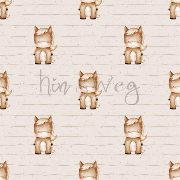 1667 Pony Beige ALLOVERPRINT