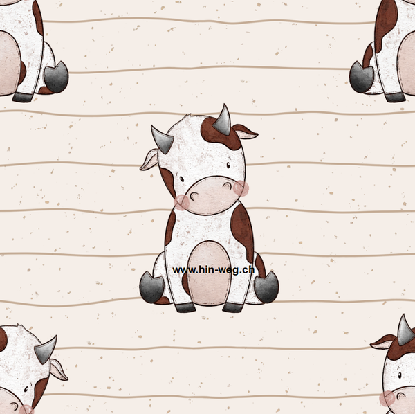 1713 Kuh Daisy Beige ALLOVERPRINT (Kopie)