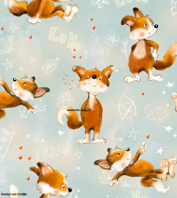 1799 Fuchs blau Eda&Mo ALLOVERPRINT