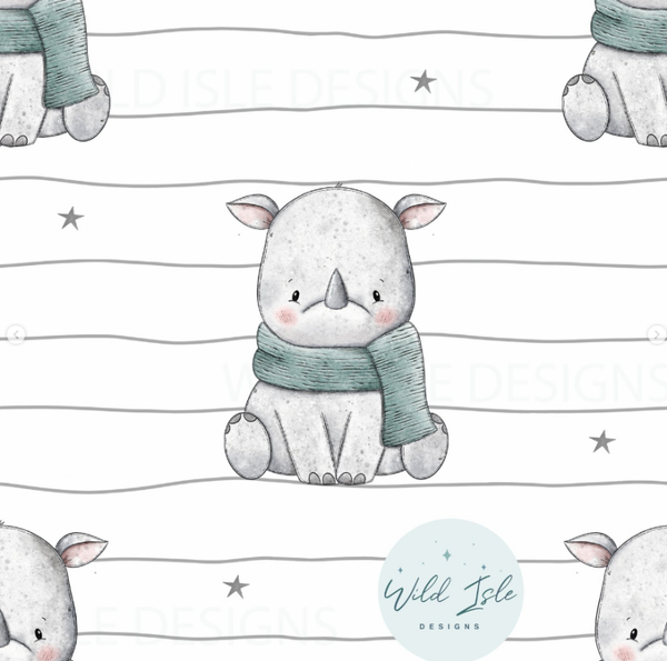 1856 Nashörnli weiss ALLOVPERPRINT