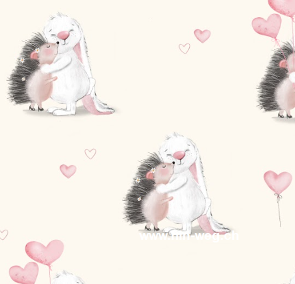 1892 Igel & Hase ALLOVERPRINT