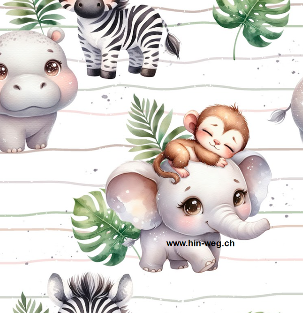 1931 Dschungel Stripes ALLOVERPRINT