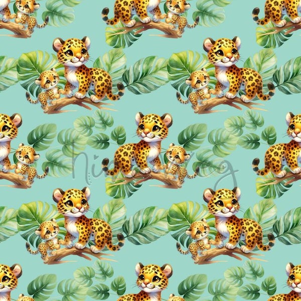 2052 Leopard mint ALLOVERPRINT