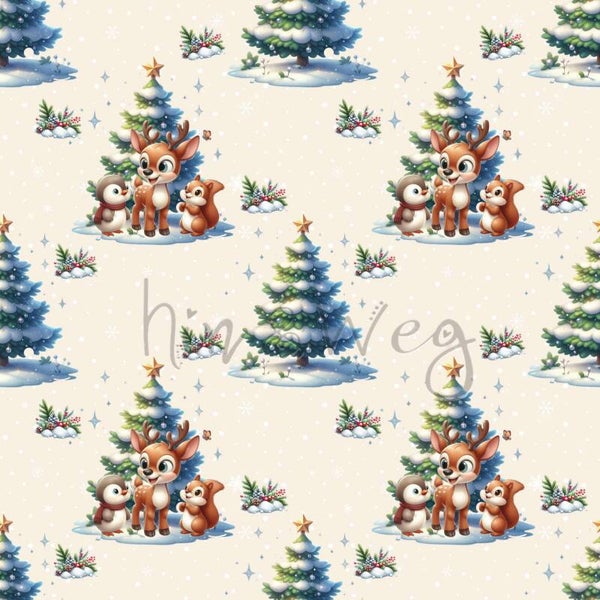 2055 Waldweihnacht  ALLOVERPRINT