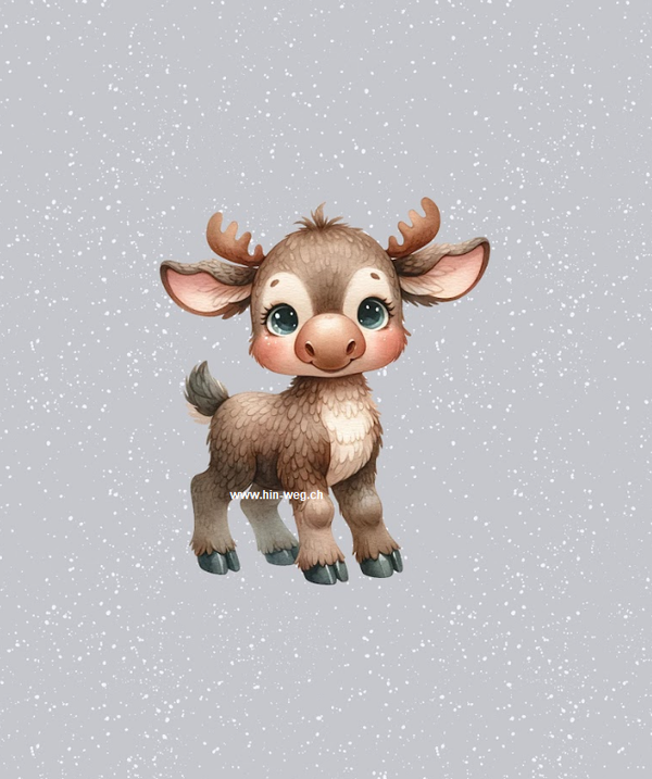 2118 Elchli grau EINZELPANEL