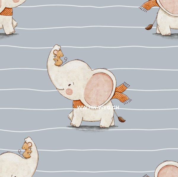 3101 Fantli & Mouse Blau ALLOVERPRINT