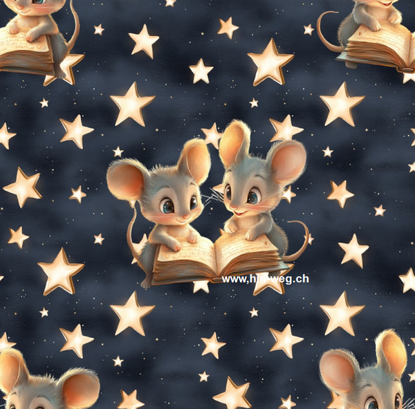 3205 Lesemäuse ALLOVERPRINT