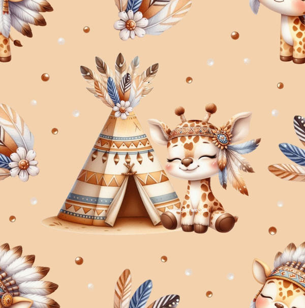 3217 Giraffe Tippi ALLOVERPRINT