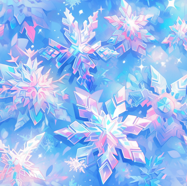 3284 Snowflakes No4. ALLOVERPRINT