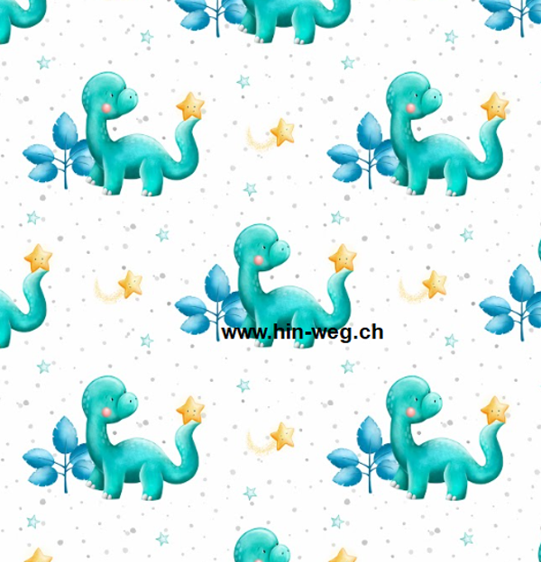 330 Dino mit Stern ALLOVERPRINT