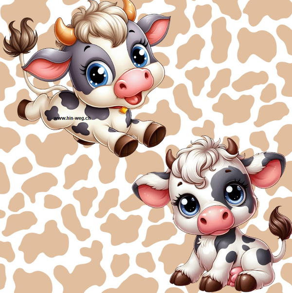 3359 Kuh Flecki Beige ALLOVERPRINT