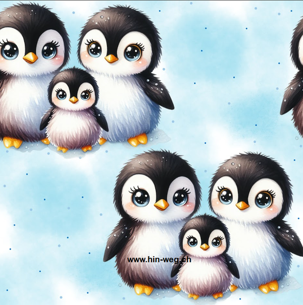3370 Pinguinfamilie Snow ALLOVPERPRINT