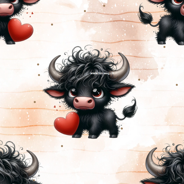 3470-a9 Muneli mit Herz braun ALLOVERPRINT