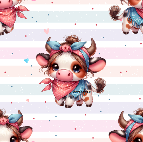3478-a1 CowGirl Stripes ALLOVERPRINT