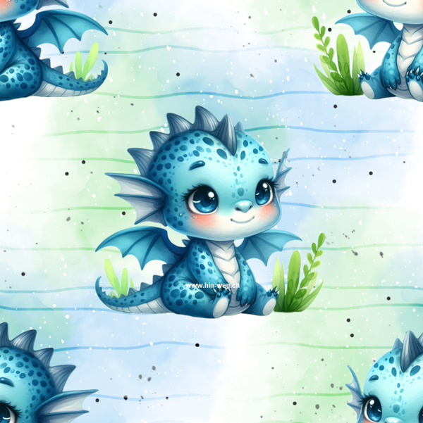 3481 Dragon BlauGrün ALLOVERPRINT