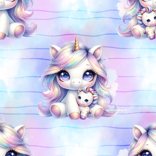 3482 Unicorn Kuscheltier ALLOVERPRINT