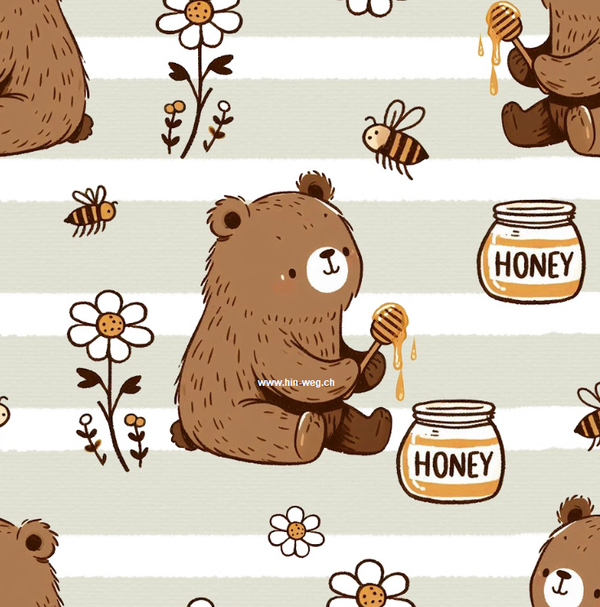 3499 HoneyBear ALLOVERPRINT