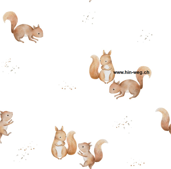 3534 Eichhörnchen Autumn ALLOVERPRINT