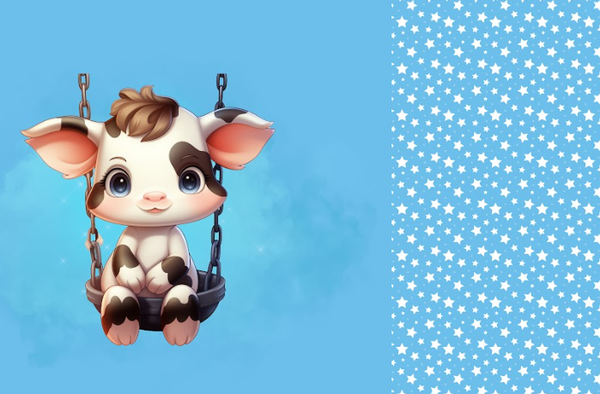 356 Kuh blau PANEL MIT KOMBI