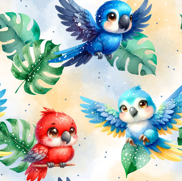 3797 Papgageien ALLOVERPRINT