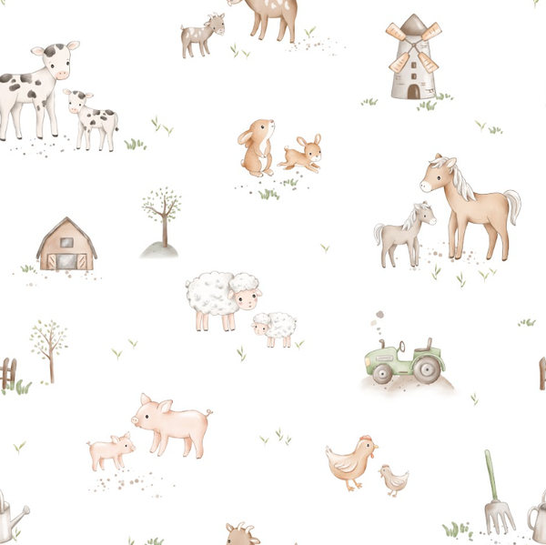 3813 Farmlife Weiss ALLOVERPRINT