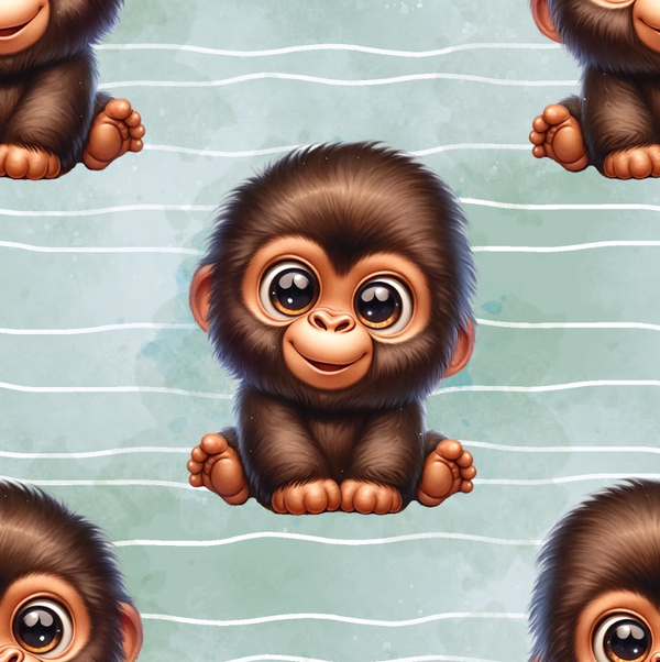3872 Gorilla-Baby Sage ALLOVERPRINT