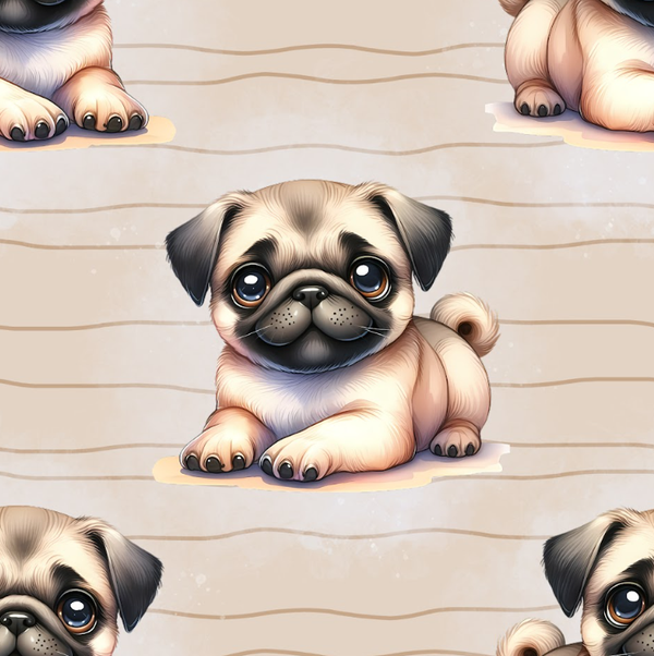 3877 Hundli Hugo Beige ALLOVERPRINT