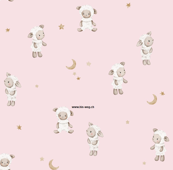 4153 Lamb rosa ALLOVERPRINT