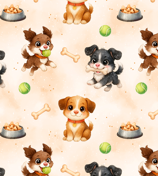 4292 Dogs brown ALLOVPERPRINT