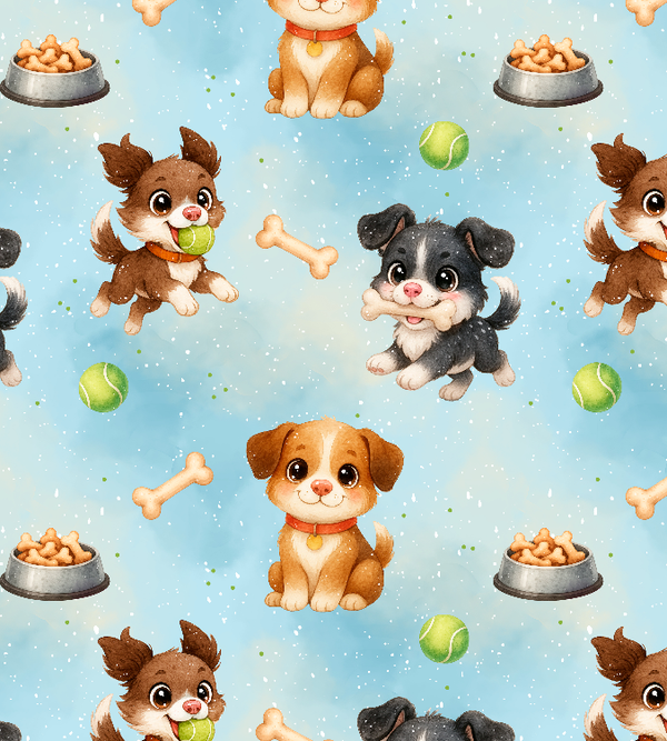 4293 Dogs blau ALLOVPERPRINT