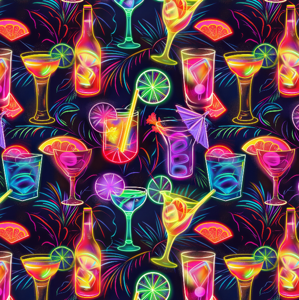 4471 Neon Cocktail Crazy ALLOVERPRINT