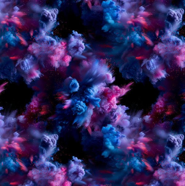 4486 Powder violett Crazy ALLOVERPRINT