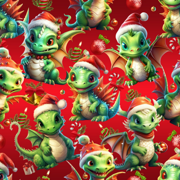 4503 Dino Xmas Crazy ALLOVERPRINT