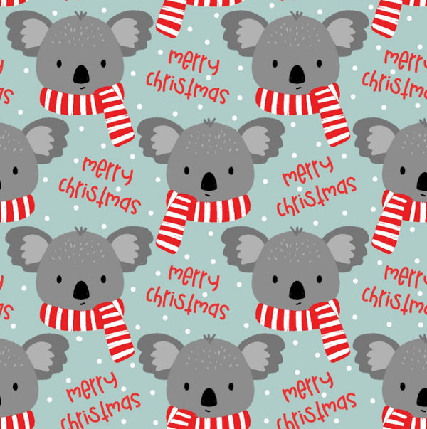 4568 Koala Christmas ALLOVERPRINT