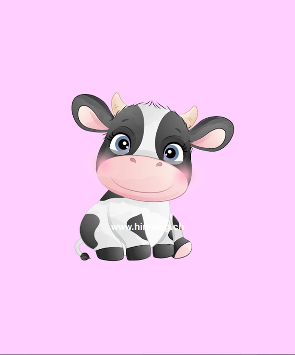 460 Kuh Rosa EINZELPANEL