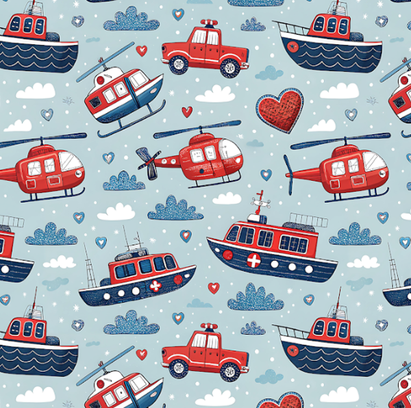 4634 Navy ALLOVERPRINT