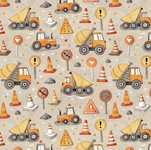 4636 Baustelle beige ALLOVERPRINT