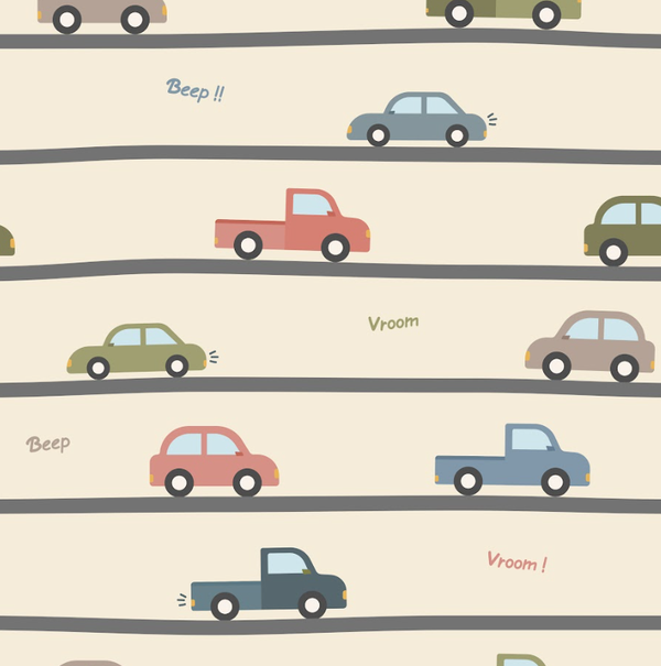 4656 Cars on the Road ALLOVERPRINT