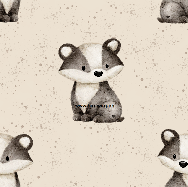 4785 Dachs Beige ALLOVERPRINT