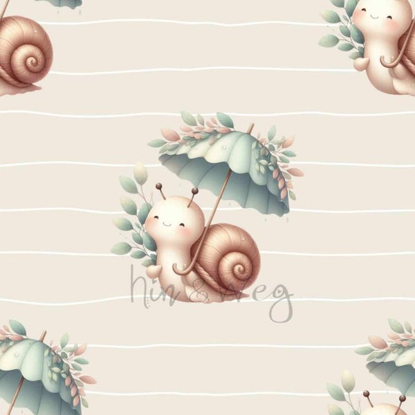 5067 Schnecke Sissi Beige ALLOVERPRINT