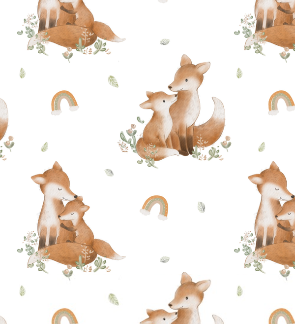 625 Fuchs mit Baby ALLOVERPRINT