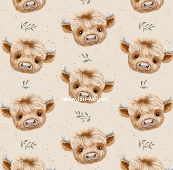 677 Hochland Beige ALLOVERPRINT