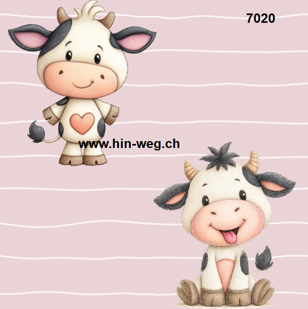 7020 Chälbli rosa ALLOVERPRINT