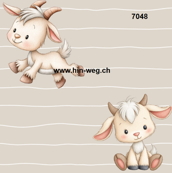 7048 Geissli Beige ALLOVERPRINT
