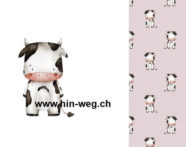 750 Cow Rosa PANEL MIT KOMBI