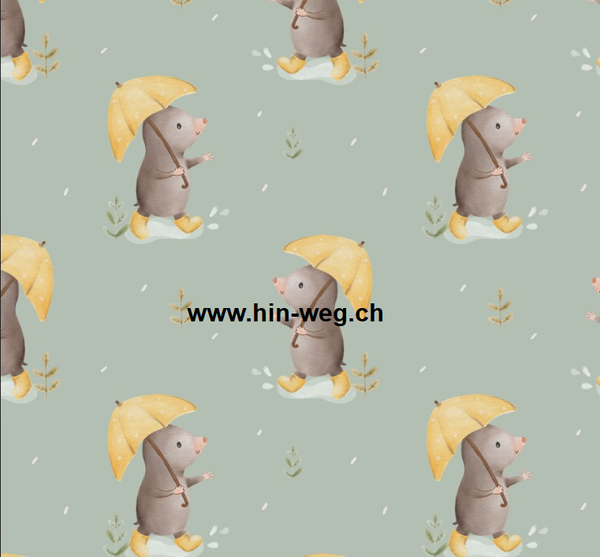 820 Maulwurf Regenschirm ALLOVERPRINT