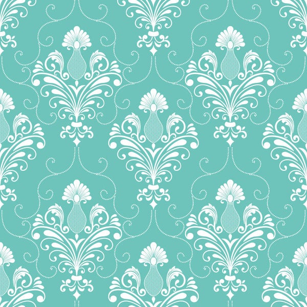 9189 Damask mint  ALLOVERPRINT